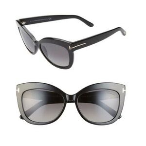 TOM FORD 56mm Polarized Cat Eye Sunglasses
